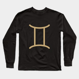 Gemini Zodiac Symbol Long Sleeve T-Shirt